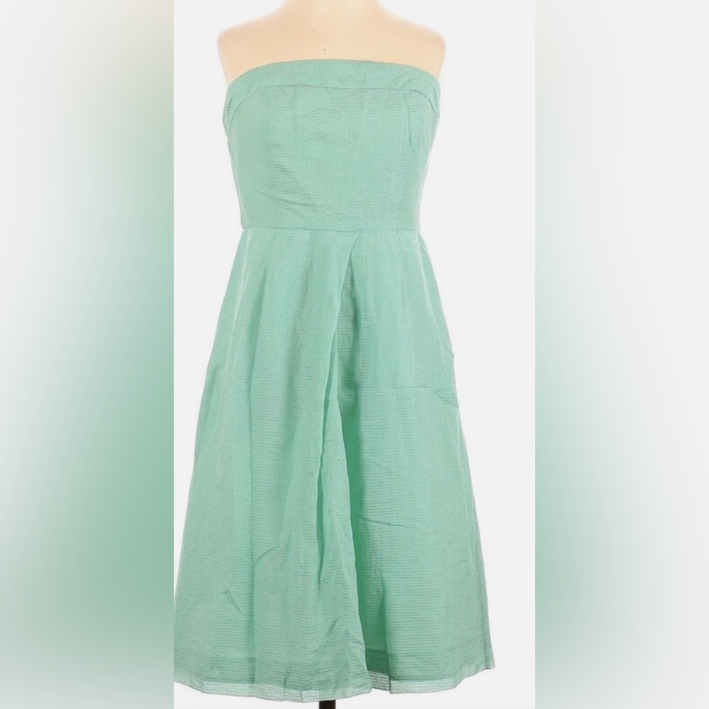 J. Crew Strapless Seafoam Dress
